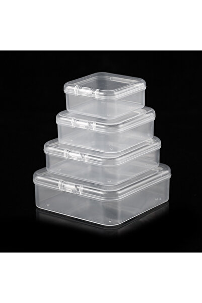 Choice Style 2 S 10pcs Plastic Box Rectangular Box Translucent Box Packing Box Storage Box Dustproof Solid