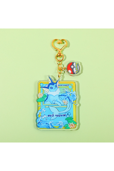 Choice SS0357-6 1pc/9pcs Pokemon Series Square Keychain Classic Design Suitable for Wearing on School Bags
