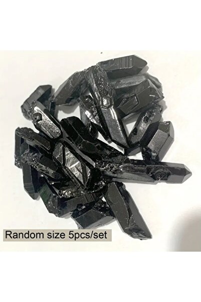 Choice16 خمس قطع أخرى من نقاط كريستال أورا السوداء، ونقاط كوارتز أورا متعددة ...