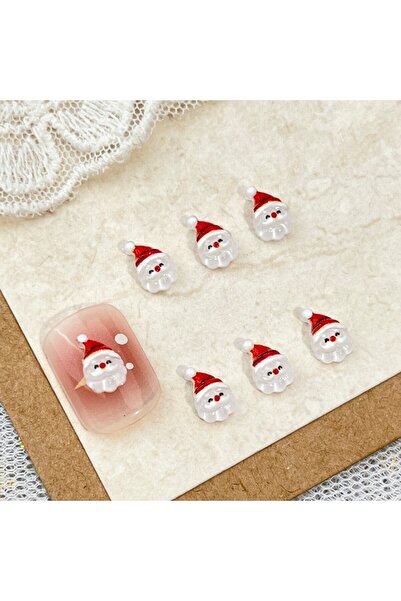 Choice 10pcs 10pcs MIni Cartoon Winter Nails Charms Bulk Cute Christmas Hat S...