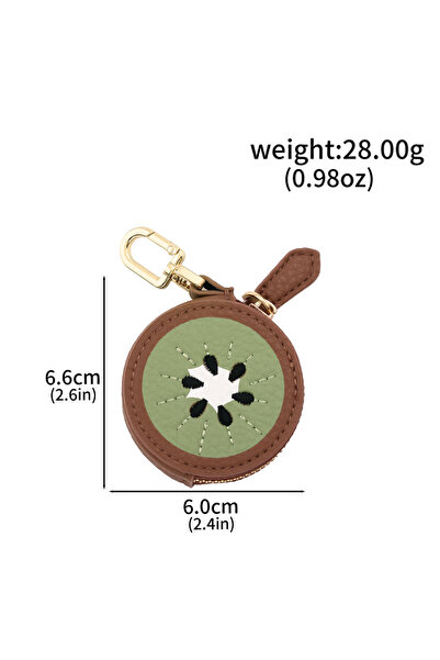 Choice محفظة نقود صغيرة على شكل بطيخة، مزينة بقلادة من الجلد الصناعي على شكل ...