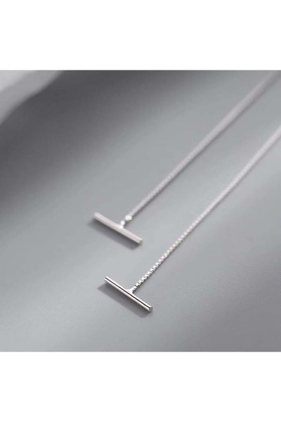 Choice 01 Fashion Minimalist Long Earring Silver Color Simple Tassel Chain St...