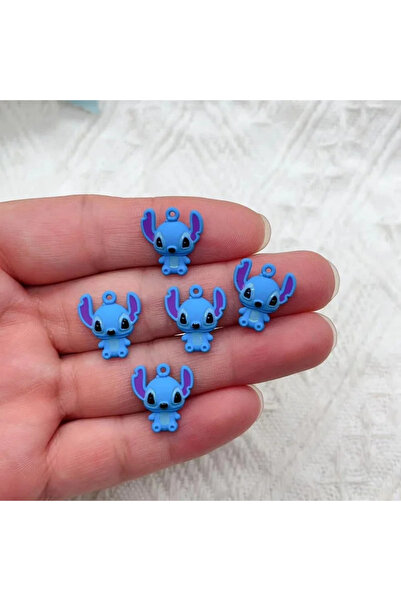 Choice A-10PCS 10PCS Cute Stitch Pendants DIY Handmade Necklace Mobile Phone Pendants Cute Earrings Jewelry
