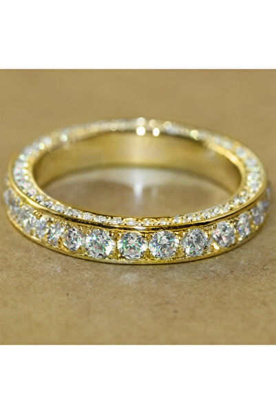 Choice خاتم نسائي كلاسيكي من هويتان، رقم الموديل F1516، مرصع بالكامل بأحجار ا...