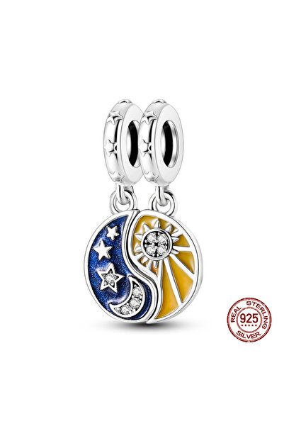 Choice KTC797 Hot Sale Pendant 925 Silver Sun And Moon Series Charms Beads Fits 3mm Original Bracelet Neckl