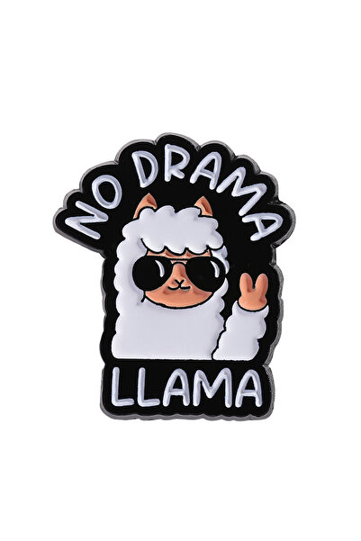 Choice دبابيس مينا على شكل لاما، تصميم رقم 3، بدون دراما، قبلة على ألبكة، رسو...