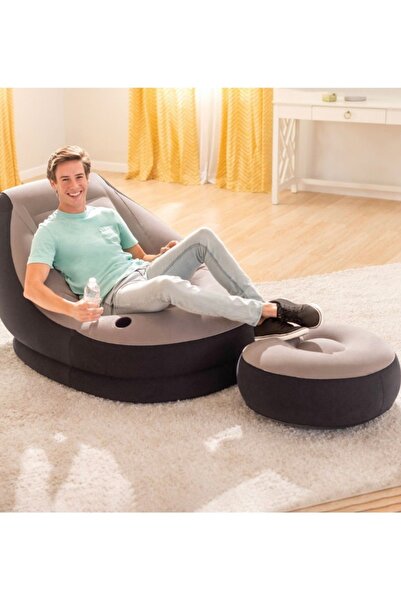 ITEM Grey inflatable armchair set 99×130×76cm