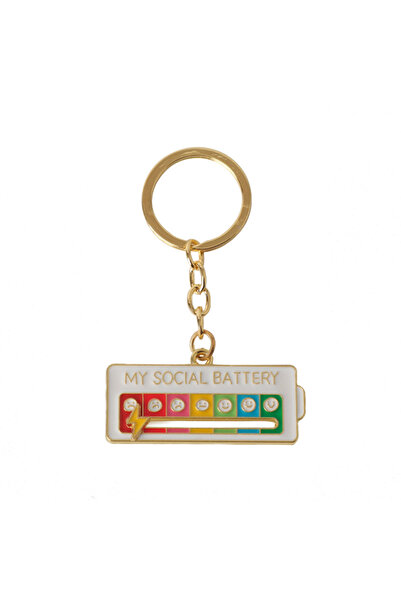 Choice 8 cm WHITE Emotional transformation energy keychain, suitable for both...