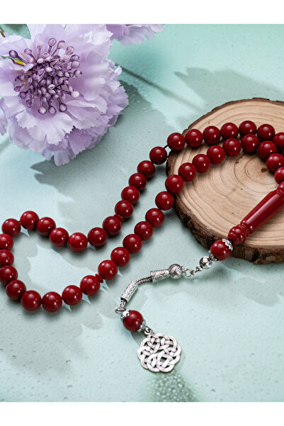 Choice مسبحة صلاة يدوية الصنع عالية الجودة بلون أحمر خمري - 5 ألوان كلاسيكية ...