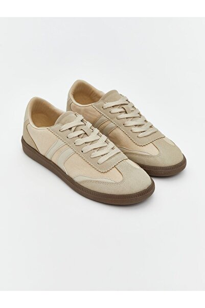 LC Waikiki Lcw Steps Beige Lace-Up Women's Sneakers