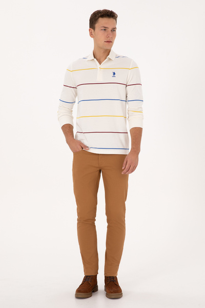 U.S. Polo Assn. Men's Camel Canvas Trousers 50316835-Vr233