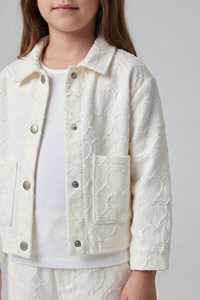 Dmb Girl's Fabric Heart Patterned Jacket
