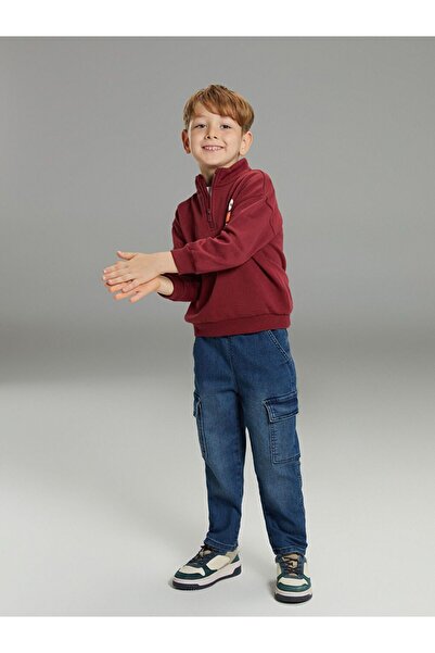 LC Waikiki Elastic Waist Boys' Cargo Jean Trousers