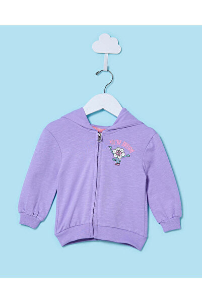 REDTAG Infant Boys Purple Printed Sweatshirt