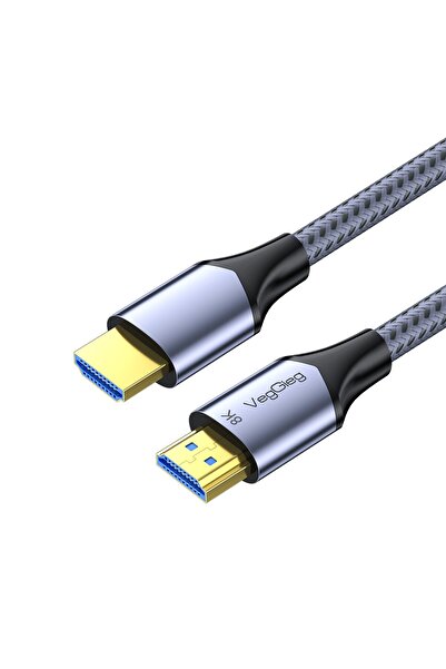 Veggieg HDMI 2.1 8K 60Hz 4K 120Hz 48 Gbps Hdr Earc Hdcp 2.2 Braided Audio and...