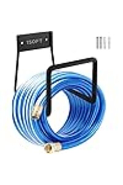 Arabest حامل خرطوم حديقة معدني - يُثبت على الحائط، شديد التحمل