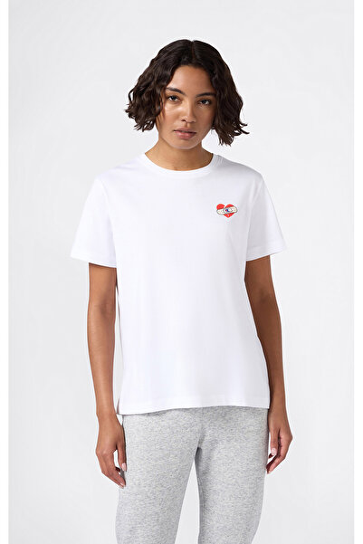 Champion C-Table Short-Sleeve Tee Beyaz Kadın Tişört - 118375-WW009
