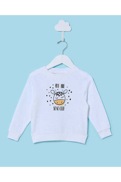 REDTAG Infant Boys White Printed Sweatshirt