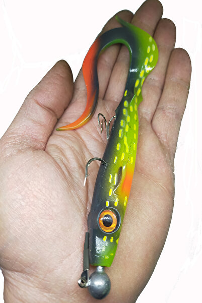 sr sazanrig Shock Tail 19 cm Üçlü İğne NO:6 Çelik tel Modifiyeli Hazır Zokalı...