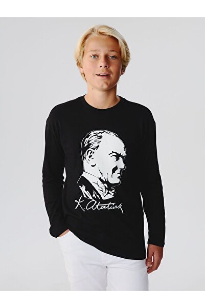LC Waikiki Crew Neck Ataturk Printed Boys' T-Shirt