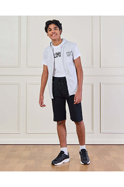 REDTAG Senior Boys Grey And White Printed Set (3 Piece)