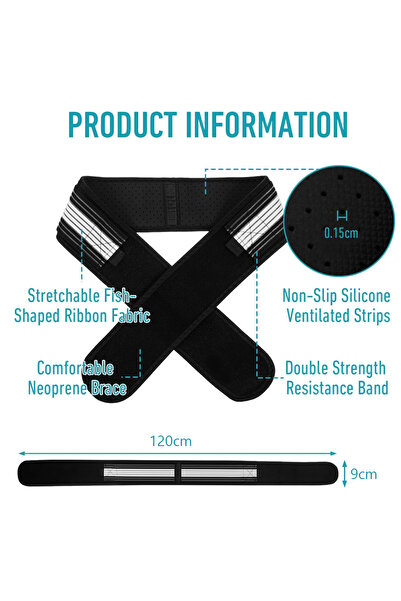 Leon Lifestyle حزام دعم الحوض والمفاصل (SI Joint) من ليون هوم، مشد طبي لتخفيف...