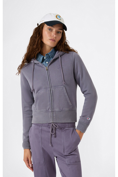 Champion Icons Plush Wash Full Zip Hoodie Sweatshirt