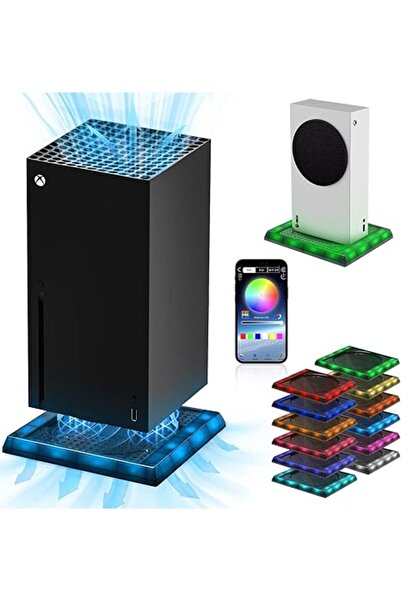 Arabest LED Light Cooling Stand for Xbox Series X/S Game Console Accessories, 5050 Chip RGB LED Strip Vertic