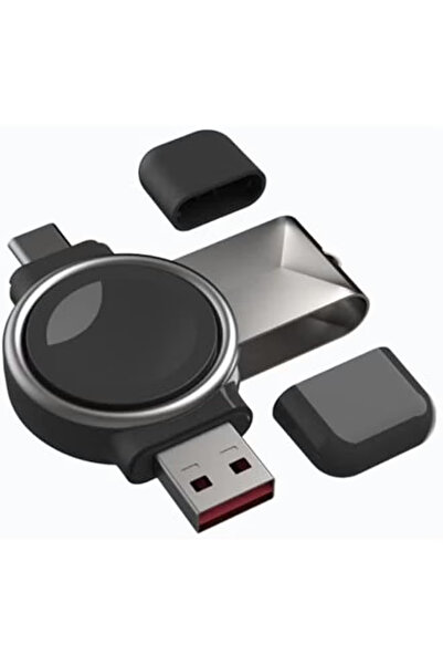 Arabest Portable Magnetic Wireless Charger for Samsung Galaxy Watch S3/S4,Type C&USB Fast Charge Adapter
