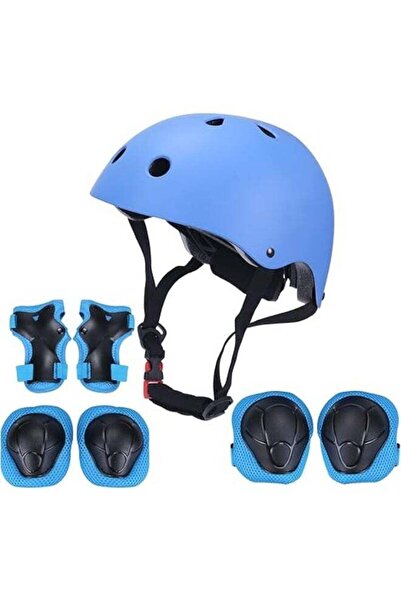 Generic 7 in 1 Kids Helmet and Pads Set, Adjustable 3-8 Years Old