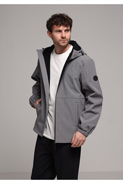 Colin's Regular Fit Men's Gray Raincoat