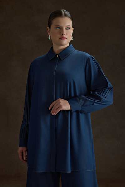 Aker Indigo Denim Look Viscon Tunic