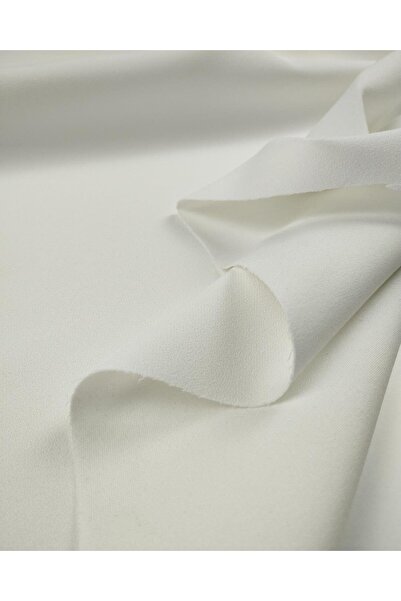 Kumaş Parça TELALI Білий креп (Ширина 140 см x Довжина 400 см)