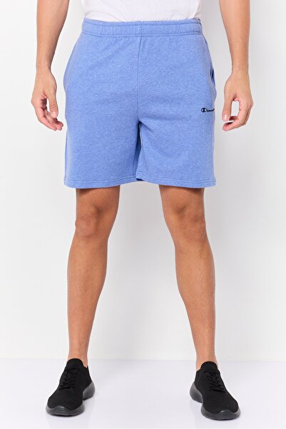 Champion Men Sportswear Fit Brand Logo Outdoor Shorts, Heather Blue