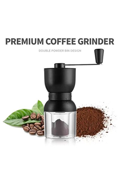 Generic Handheld Coffee Bean Mill,Coffee grinder,with 2 Containers,Adjustable...