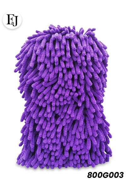 FAJ إسفنجة غسيل سيارات من ألياف الشنيل الدقيقة، منشفة تجفيف 2 في 1، بنفسجي 80...