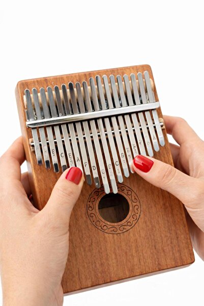 KALİMBA Profesyonel 17 Tuş | Hakiki Ağaç – Paslanmaz Tuş – Full Set (Çanta, K...