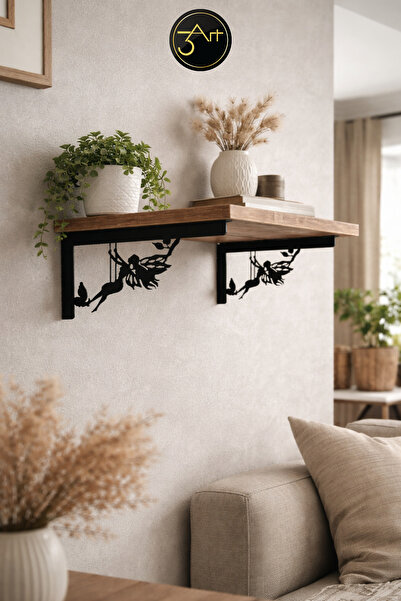 3Art Metal Dekorasyon Tic.Ltd.Şti حامل رف معدني مزخرف - ديكور - وحدة رف حائطية