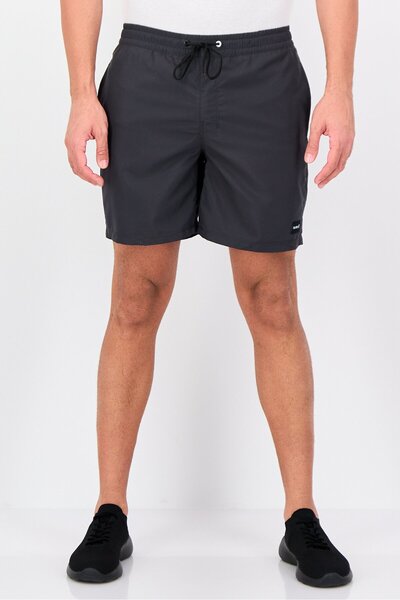 Hurley Men Sportswear Fit Brand Logo Training Shorts, Grey