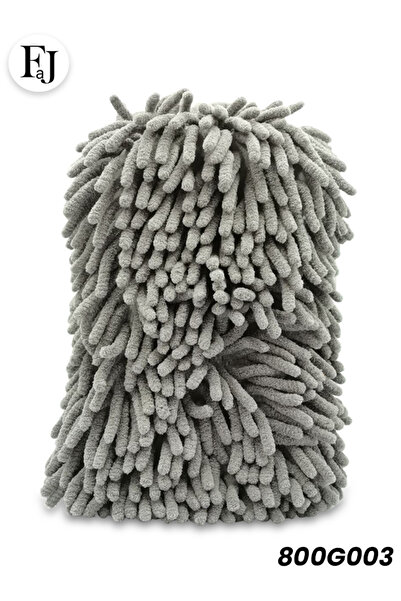 FAJ إسفنجة غسيل سيارات من ألياف الشنيل الدقيقة، منشفة تجفيف 2 في 1، رمادي، 80...