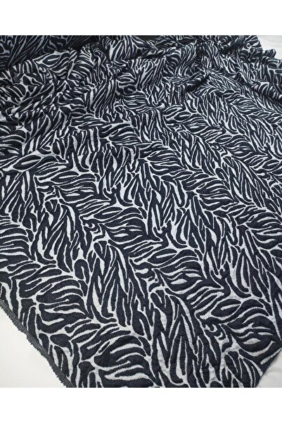 Kumaş Parça Țesătură cu model alb-negru din material subțire Lățime: 160 cm