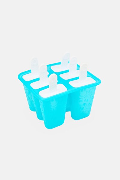 Cook With Color 6 Cavity Silicone Ice Pop Molds, Blue