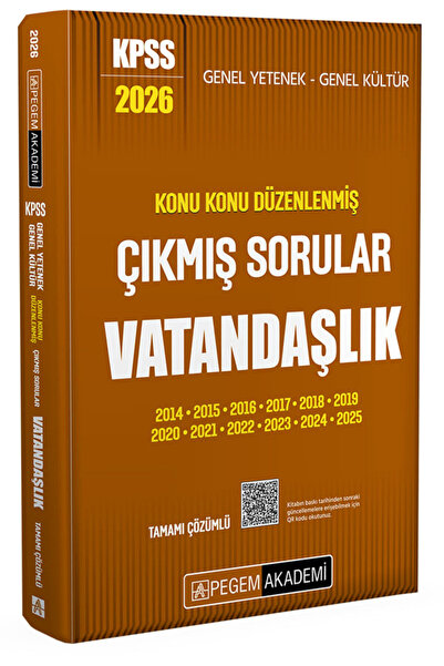 Pegem Akademi Yayıncılık 2026 KPSS Genel Yetenek Genel Kültür Konu Konu Düzen...