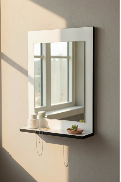 Moemi Duvar Aynası Lavabo Aynası Dekor Ayna Salon Aynası Koridor Aynası 60x45cm