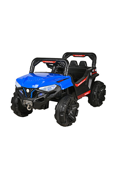 Kiko RECHARGEABLE CAR 2 Battery 6 V -2 Motor with RC-Blue