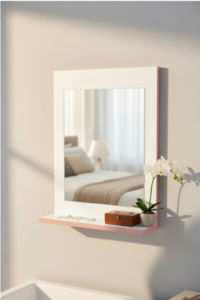 Moemi Duvar Aynası Lavabo Aynası Dekor Ayna Salon Aynası Koridor Aynası 60x45cm