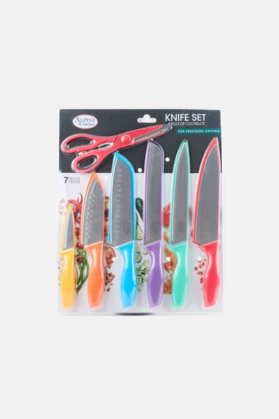 Alpine Cuisine 7 Piece Cutlery Set, Multicolor