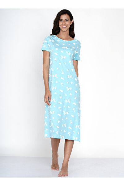 LAUREN SMITH Casual Printed Nightdress Light Green