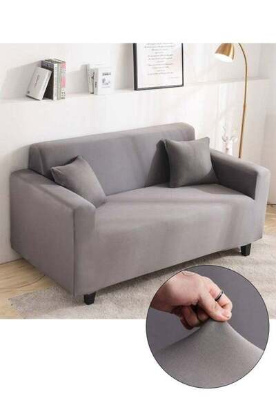 DOMEET Stretch Sofa Slipcover, Spandex Non Slip Soft Couch Sofa Cover, Washable Furniture Protector w