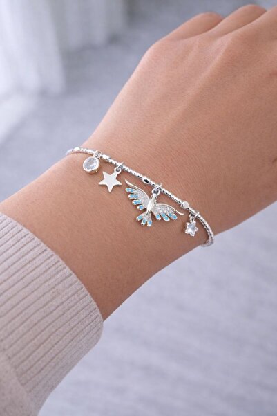 Belasso Phoenix and Star Figured Zircon Stone Women's Bracelet
